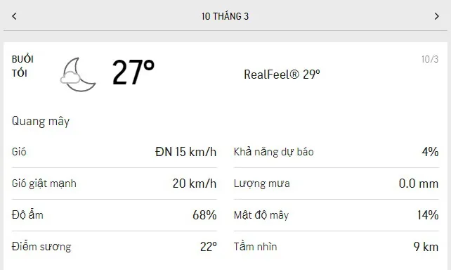 Dự báo thời tiết TPHCM hôm nay 10/3 và ngày mai 11/3/2021: nắng nóng, có mây nhẹ từng đợt 3