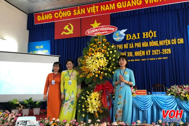Hội LHPN xã Phú Hòa Đông, huyện Củ Chi tổ chức Đại hội điểm 2