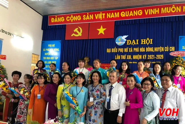 Hội LHPN xã Phú Hòa Đông, huyện Củ Chi tổ chức Đại hội điểm 3