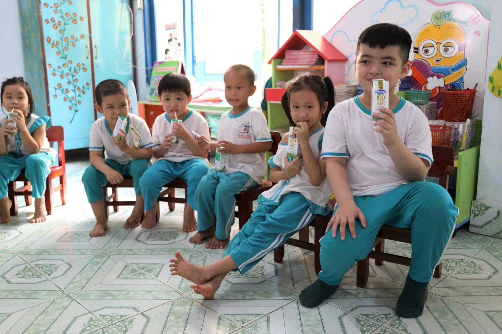 Sữa học đường, bến tre, voh.com.vn
