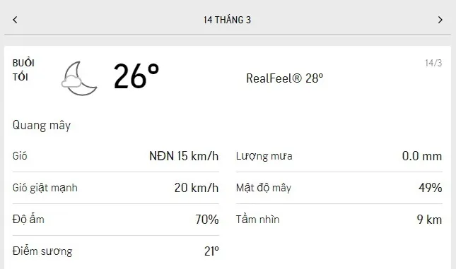 Dự báo thời tiết TPHCM hôm nay 14/3 và ngày mai 15/3/2021: ban ngày nhiều bụi mịn, buổi tối trời mát 3