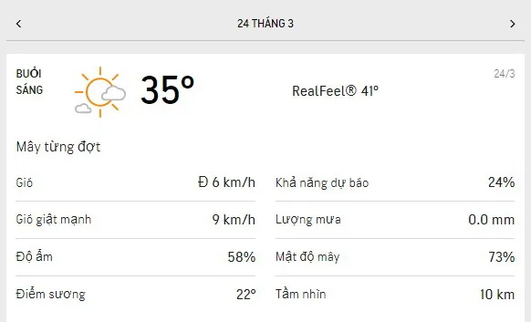 Dự báo thời tiết TPHCM hôm nay 24/3 và ngày mai 25/3/2021: Giữa trưa nắng gắt, nhiệt độ 35 độ C 1
