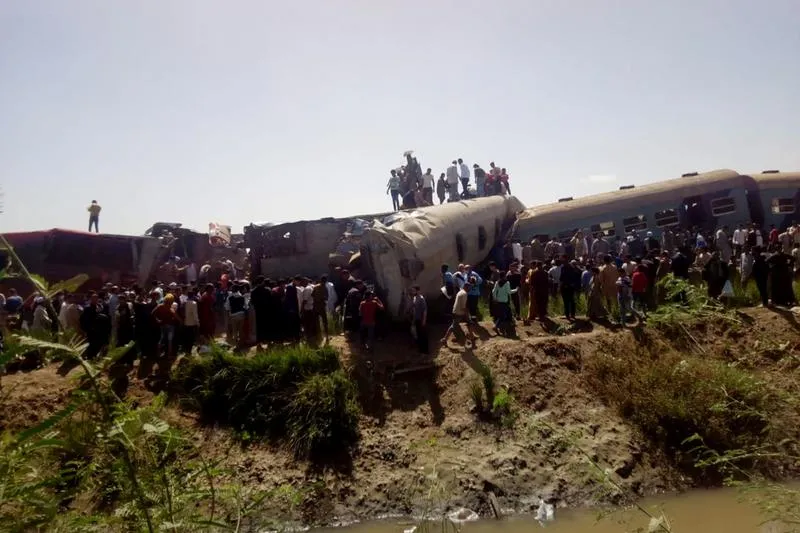 Tàu hỏa đâm nhau ở Ai Cập, hàng chục người thương vong 