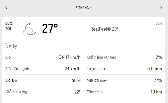 Dự báo thời tiết TPHCM hôm nay 5/4 và ngày mai 6/4/2021: trời có mây từng đợt, lượng tia UV cực đại 3