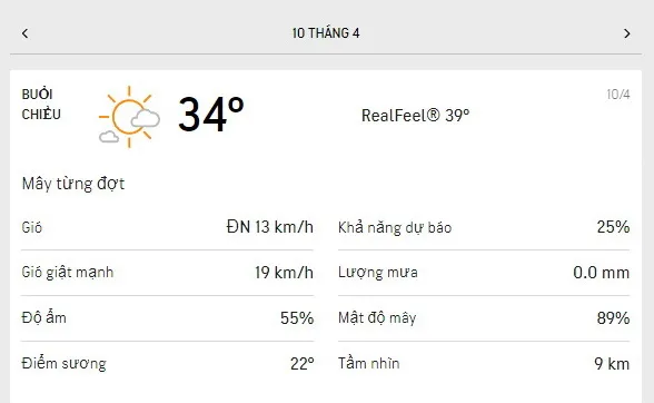 Dự báo thời tiết TPHCM hôm nay 10/4 và ngày mai 11/42021: trời có mây, nắng nhẹ nhưng vẫn oi bức 2
