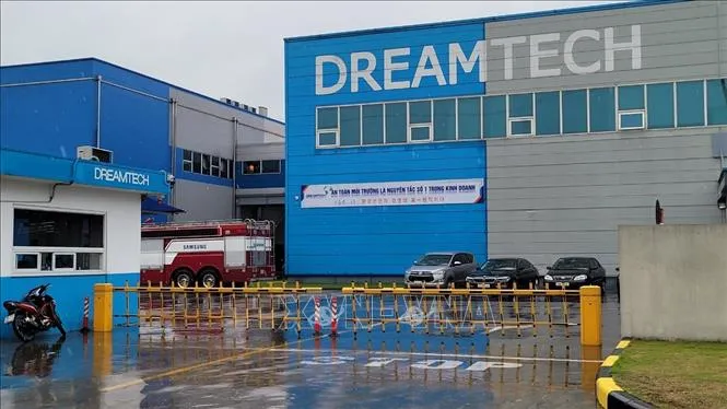 Công ty TNHH Dreamtech Việt Nam - nơi xảy ra vụ cháy khiến 3 công nhân tử vong