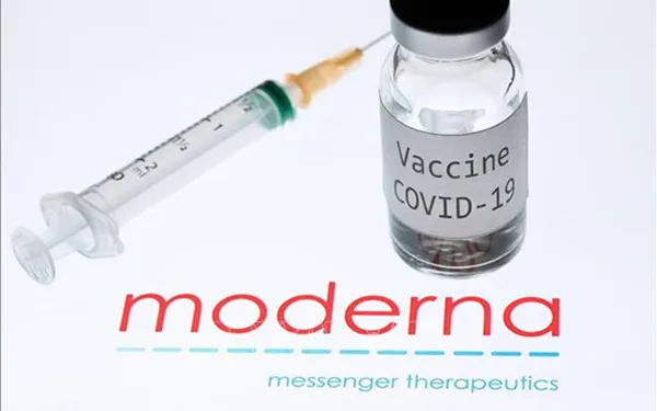 Vaccine phòng COVID-19 của hãng dược phẩm Moderna. 