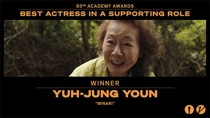 Youn Yuh Jung trả lời khéo léo câu hỏi ‘Brad Pitt có mùi như thế nào’ tại Oscar 2021 4