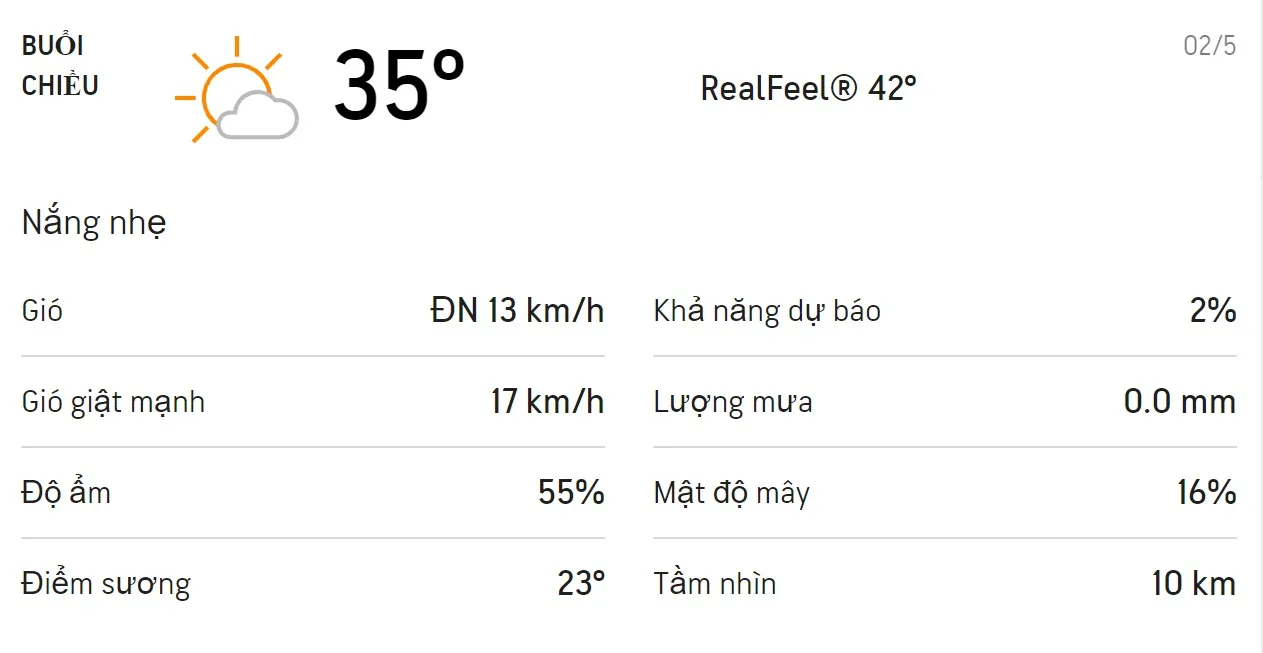 Dự báo thời tiết TPHCM hôm nay 01/5 và ngày mai 02/5: Trời có mưa dông 5