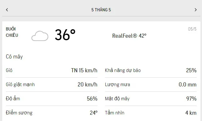 Dự báo thời tiết TPHCM hôm nay 4/5 và ngày mai 5/5/2021: Buổi chiều có mưa dông vài nơi 5