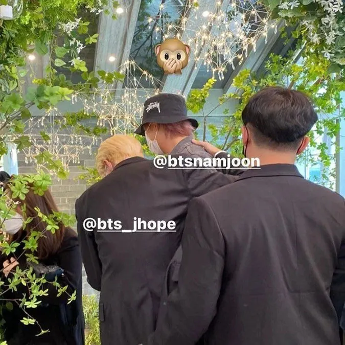 RM, Jin và V (BTS) diện vest bảnh bao đến dự đám cưới chị gái J-Hope 14