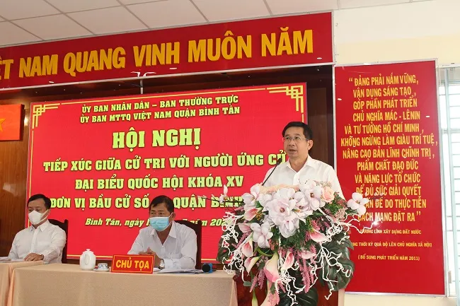 Đại biểu Quốc hội tiếp xúc cử tri phường An Lạc A, Bình Tân – vận động bầu cử 3