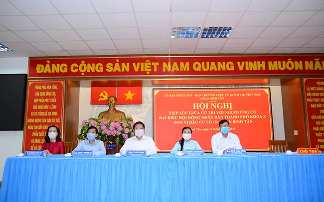 Cử tri Bình Tân – Tin tưởng và kỳ vọng qua các cuộc tiếp xúc với ứng cử viên Hội đồng nhân dân 1