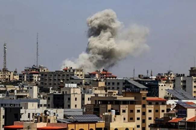 Israel không kích khu vực do Hamas kiểm soát tại Dải Gaza ngày 20/5. (AFP)