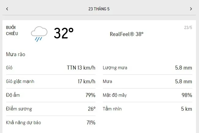 Dự báo thời tiết TPHCM hôm nay 23/5 và ngày mai 24/5/2021: trời nắng dịu, mưa rào rải rác 2