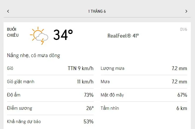 Dự báo thời tiết TPHCM hôm nay 1/6 và ngày mai 2/6/2021: trời nắng, chiều có mưa dông 2