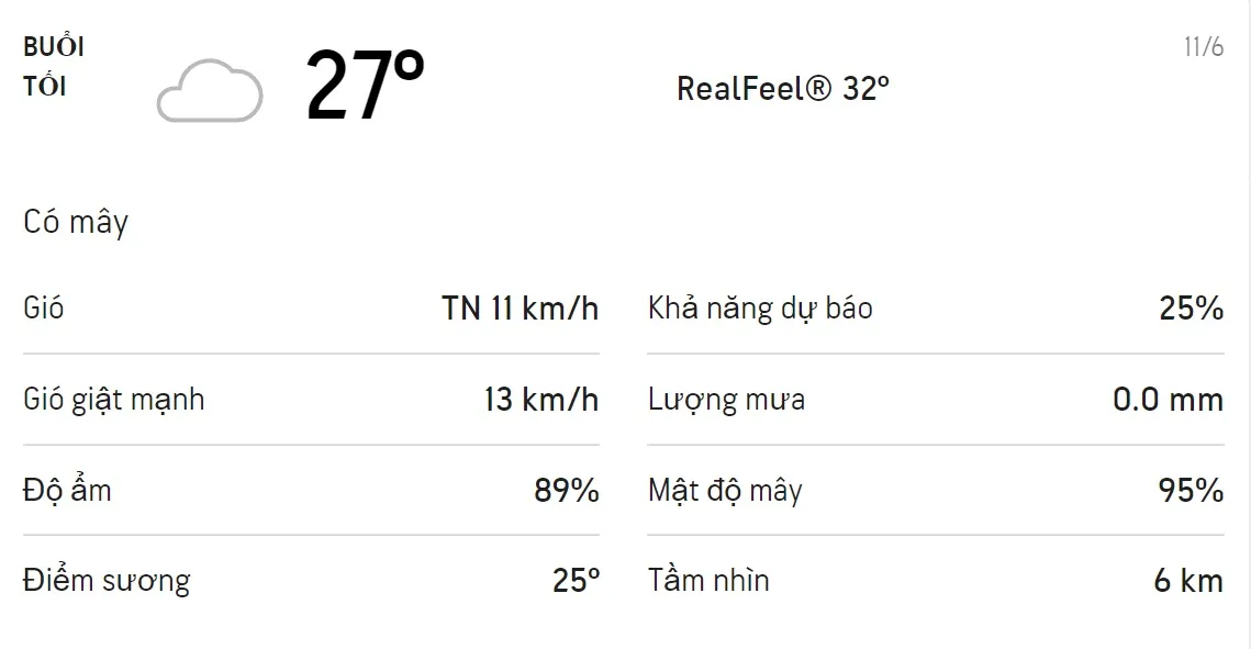 Dự báo thời tiết TPHCM hôm nay 10/6 và ngày mai 11/6: Ban ngày trời có mưa rào 6