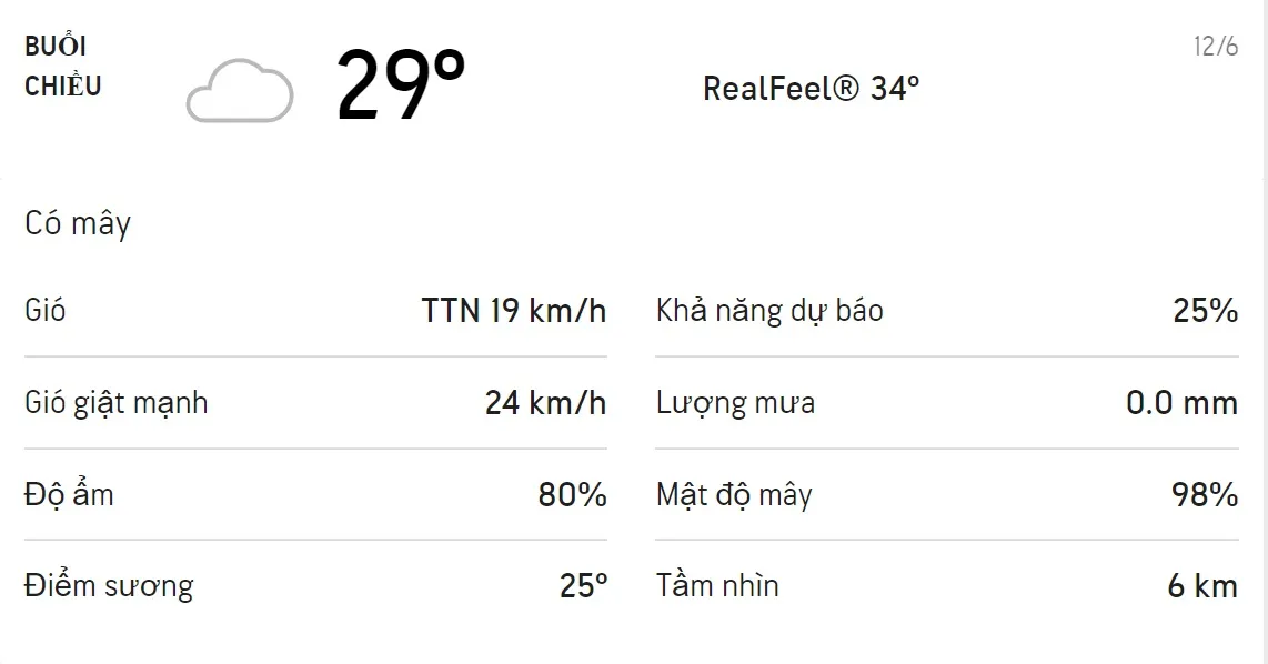 Dự báo thời tiết TPHCM hôm nay 12/6 và ngày mai 13/6: Ban ngày trời có mưa rào 2