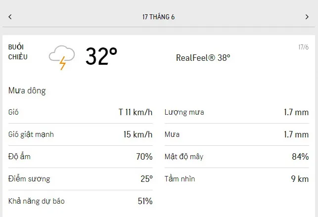 Dự báo thời tiết TPHCM hôm nay 17/6 và ngày mai 18/6/2021: khả năng có mưa dông rải rác 2