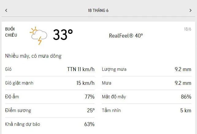 Dự báo thời tiết TPHCM hôm nay 17/6 và ngày mai 18/6/2021: khả năng có mưa dông rải rác 5