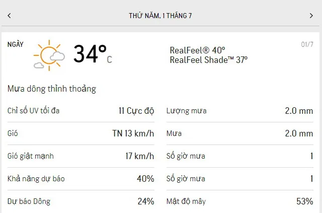 Dự báo thời tiết TPHCM 3 ngày tới (29/6 đến ngày 1/7): trời nắng, lượng UV rất cao, ít mưa 5