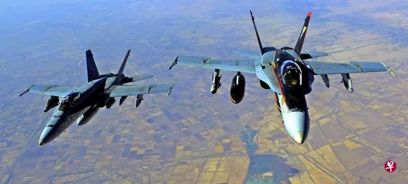  Các máy bay chiến đấu của Mỹ tiến hành cuộc không kích tại Syria. (Ảnh: AFP)