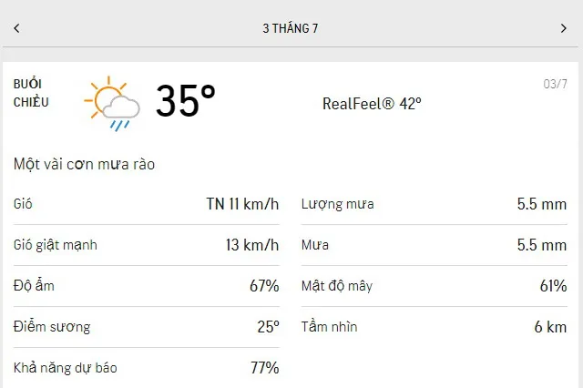 Dự báo thời tiết TPHCM hôm nay 2/7 và ngày mai 3/7/2021: nhiệt độ oi bức, cả ngày không mưa 5