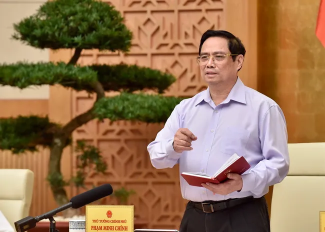 Thủ tướng Phạm Minh Chính chủ trì Hội nghị trực tuyến của Chính phủ với các địa phương 1