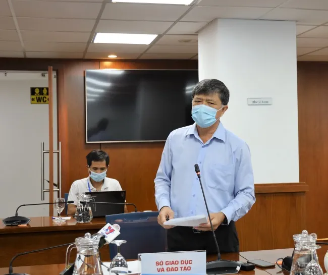 Phó Giám đốc Sở Giáo dục và Đào tạo Nguyễn Văn Hiếu cho biết Kỳ thi tốt nghiệp THPT năm 2021 trên địa bàn TPHCM đã được tổ chức an toàn, nghiêm túc, đúng quy chế