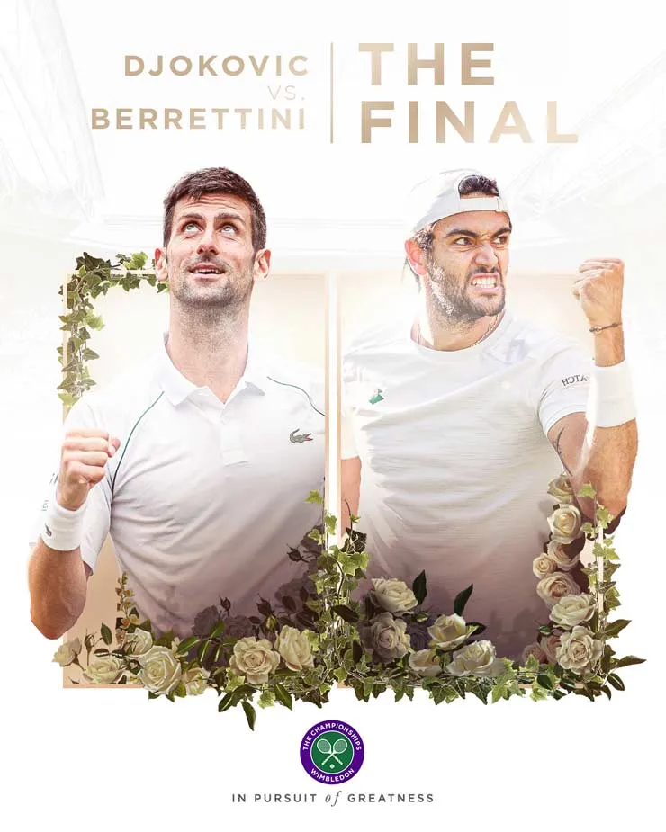 Xem trực tiếp Djokovic vs Berrettini tại chung kết Wimbledon 2021: Grand Slam thứ 20 của Nole?