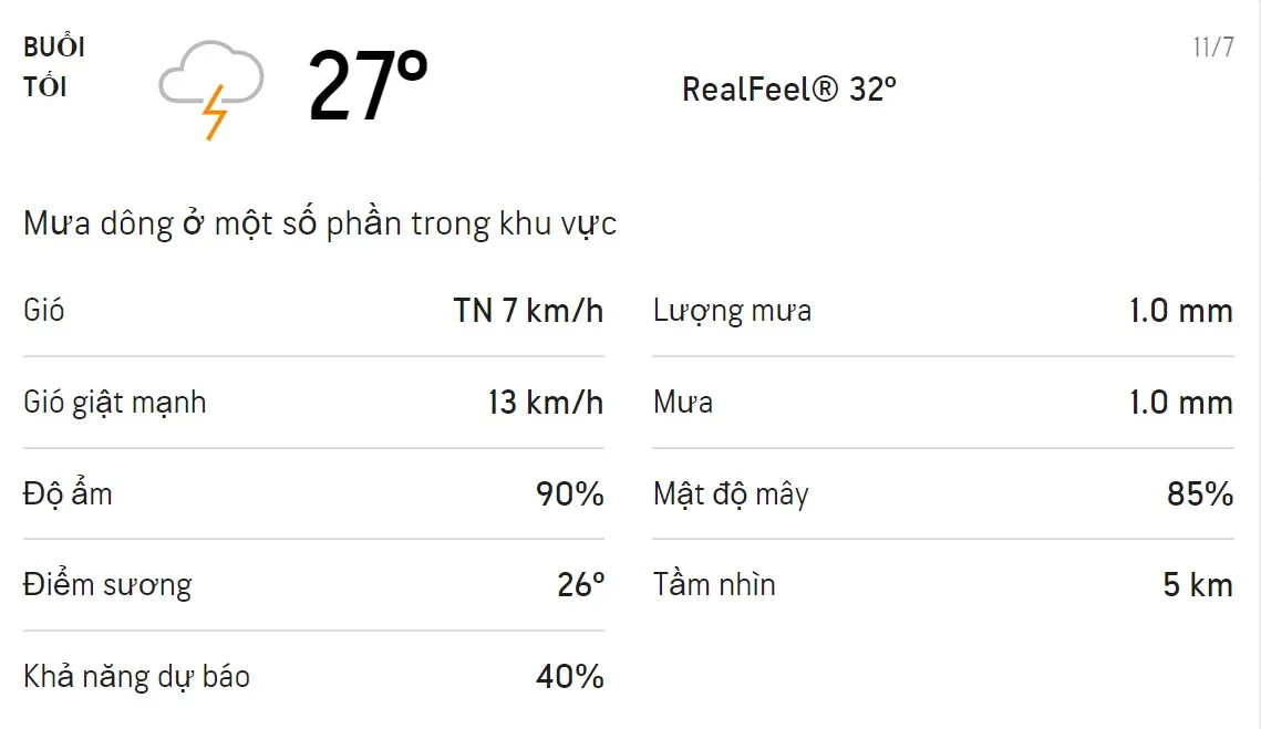 Dự báo thời tiết TPHCM hôm nay 11/7 và ngày mai 12/7: Trời có mưa rào và mưa dông rải rác 3