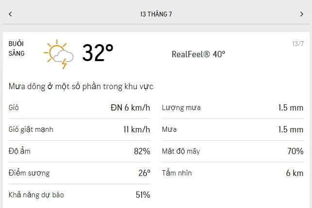 Dự báo thời tiết TPHCM hôm nay 13/7 và ngày mai 14/7/2021: nắng và mây xen kẻ, chiều tối có mưa dông 1