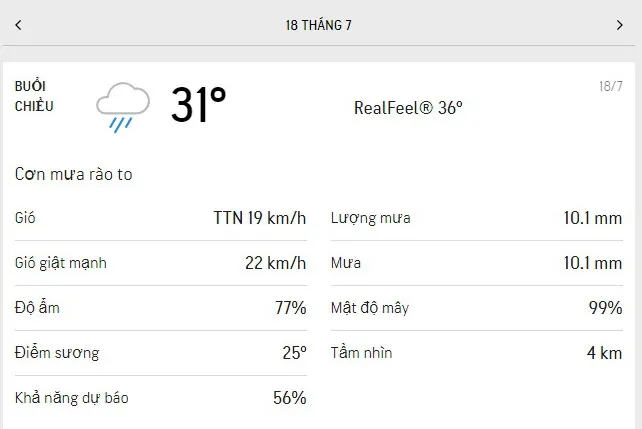 Dự báo thời tiết TPHCM hôm nay 18/7 và ngày mai 19/7/2021: nắng dịu, nhiều nơi có mưa lớn 2