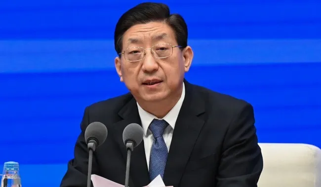 Phó chủ nhiệm Ủy ban Y tế Quốc gia (NHC) của Trung Quốc Tăng Ích Tân. (Ảnh: AFP)