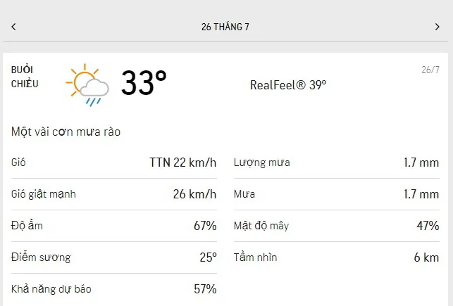 Dự báo thời tiết TPHCM hôm nay 26/7 và ngày mai 27/7/2021: nắng và mây xen kẻ, mưa rào rải rác 2