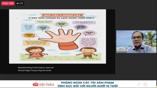 Quy tắc “Năm ngón tay” giúp phòng ngừa các tội xâm phạm tình dục người dưới 16 tuổi 1