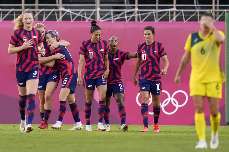 Olympic Tokyo 2020: Đá bại Australia, ĐT nữ Mỹ giành HCĐ môn bóng đá nữ