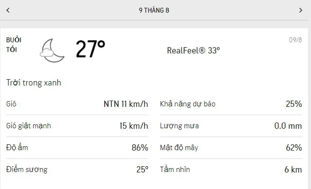 Dự báo thời tiết TPHCM hôm nay 9/8 và ngày mai 10/8/2021: có mây, giữa trưa và chiều có mưa dông 3