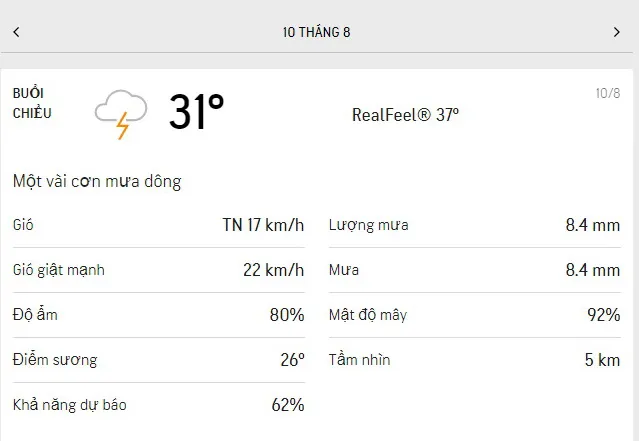 Dự báo thời tiết TPHCM hôm nay 10/8 và ngày mai 11/8/2021: nắng dịu, buổi trưa có mưa rào vài nơi 2