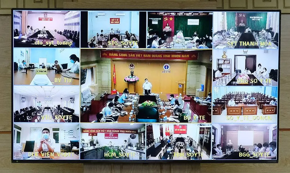 họp trực tuyến về vaccine