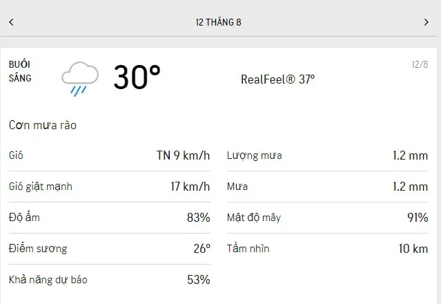 Dự báo thời tiết TPHCM hôm nay 12/8 và ngày mai 13/8/2021: dịu mát, có vài cơn mưa nhỏ thoáng qua 1