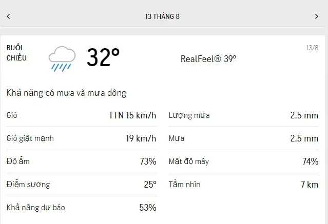 Dự báo thời tiết TPHCM hôm nay 12/8 và ngày mai 13/8/2021: dịu mát, có vài cơn mưa nhỏ thoáng qua 5