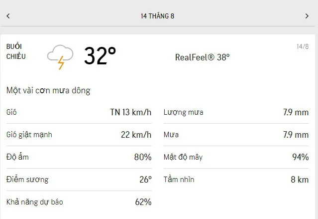 Dự báo thời tiết TPHCM hôm nay 13/8 và ngày mai 14/8/2021: có nắng, thỉnh thoảng vài cơn mưa dông 5