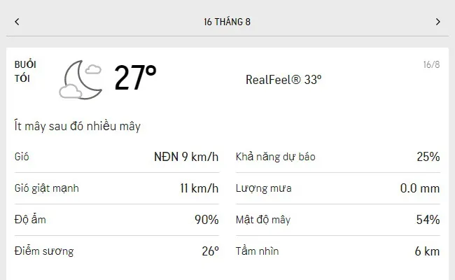 Dự báo thời tiết TPHCM hôm nay 15/8 và ngày mai 16/8/2021: nhiều mây, nắng dịu và ít mưa 6