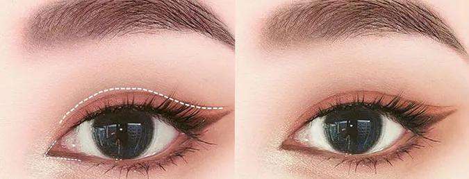 Cách trang điểm mắt một mí giúp bạn giảm sưng và ‘hack’ mắt to tròn 4