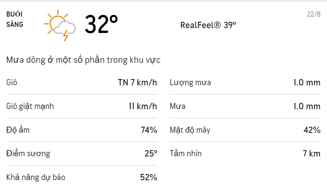 Dự báo thời tiết TPHCM hôm nay 22/8 và ngày mai 23/8: Sáng chiều có mưa rào và dông 1