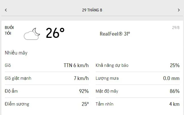 Dự báo thời tiết TPHCM hôm nay 28/8 và ngày mai 29/8/2021: nắng nhẹ, trưa và chiều có mưa rào nhiều 6