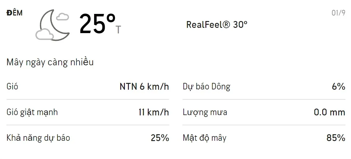 Dự báo thời tiết TPHCM 3 ngày tới (31/8 - 02/9/2021): Ban ngày trời có mưa dông 4