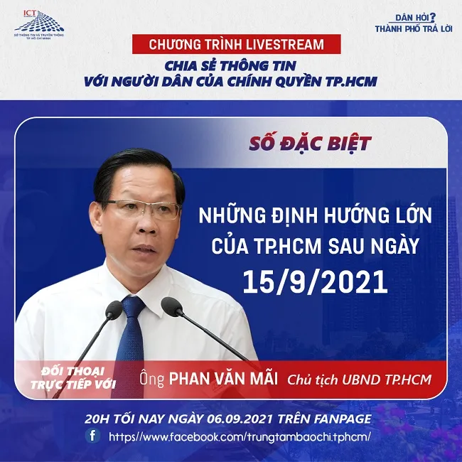 [Livestream] “Những định hướng lớn của TP. Hồ Chí Minh sau ngày 15/9/2021” 1