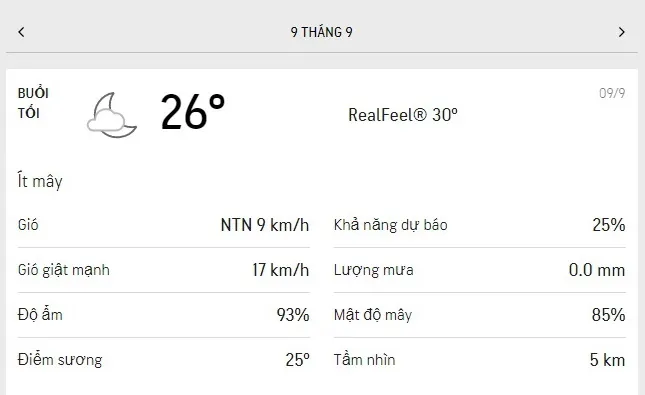 Dự báo thời tiết TPHCM hôm nay 9/9 và ngày mai 10/9/2021: sáng sớm có mưa rào, cả ngày nắng dịu 3